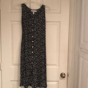 Rayon Printed (Black & White) Dress
